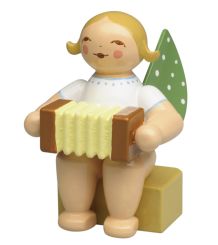 Wendt & Kühn Kalenderfigur 2025 Engel mit Harmonika 