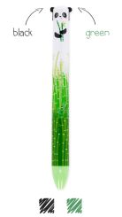 Legami Kugelschreiber Click&Clack Panda Bambus (2-Farben-Stift) 