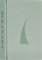 Räder Genähte Tranparentpapierkarte Farn 