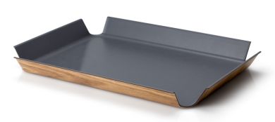 Continenta Rutschfestes Tablett grau 