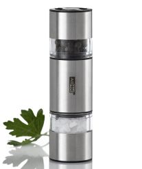 AdHoc Doppelmühle Duomill Mini für Pfeffer und Salz H 11 cm 