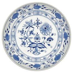 Meissen Schale Mittel Form I-Form Zwiebelmuster Kobaltblau Weißer Rand Ø 22,5 cm 