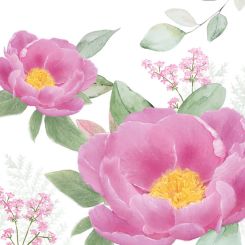 Paperproducts Servietten 33x33 cm Rose Fantasy 