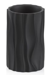 Kela Becher Merida Polyresin schwarz 10,5 cm 7 cmØ 