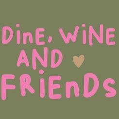 Paperproducts Servietten 33x33 cm Wine, Dine, Friends green 