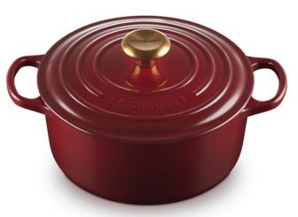 Le Creuset Bräter Rund Signature 24 cm Garnet 