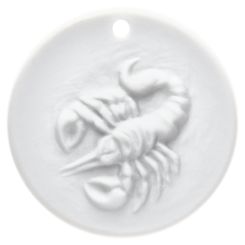 Meissen Medaille Skorpion Medaillen Weiß Ø 3,6 cm 