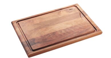 Gefu Schneidebrett ENNO Mittel mit Saftrille Walnussholz 