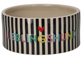 Gift Company Love Pets Futternapf M Motiv: Lieblingshund schwarz/ weiß 