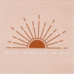 Räder Serviette 33x33cm Heute Frühstück im Bett 