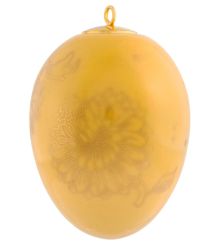 Meissen Osterei, groß, Golden Onion Style, gelb, H 7 cm 