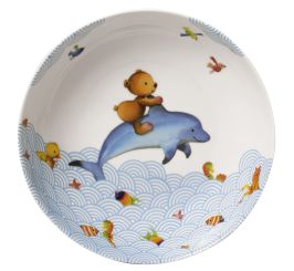 Villeroy & Boch Happy As A Bear Kinderteller Tief 18,5x18,5x4,5 cm 