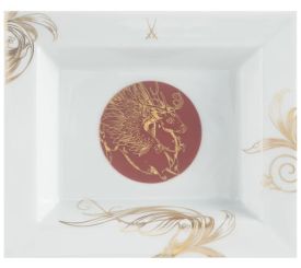 Meissen Vide-Poche Mittel, MEISSEN Christmas Peryton , 16 X 13,5 Cm 