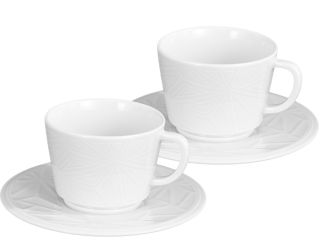 Meissen Espressotassen-Set 2-tlg. Form Vitruv Graphic Weiß 