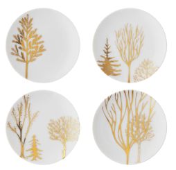 Rosentahl Studio Line Tac Gropius Festive Celebration Set 4 Teller Fl.10 cm Trees 