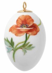 Meissen Osterei Wilder Mohn 45 cm 