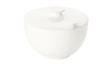 Dibbern Fine Bone China Weiss Classic Zuckerdose rund 0,25 L 