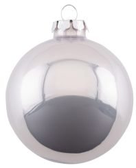 Gift Company Christbaumkugel 6cm Opal uni grau 