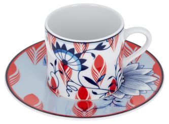 Meissen Espressotasse Collage Bloomy Feathers 0,05 L 