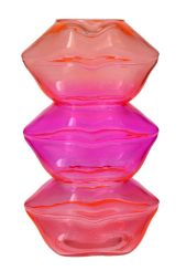 Gift Company L´amour Vase Lippen orange pink gs 