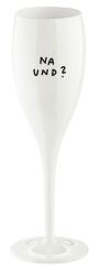Koziol Superglas 100ml mit Druck Cheers No. 1 Na Und? cotton white 