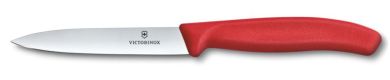 Victorinox Swiss Classic, Gemüsemesser, 10cm, Gerade, Mittelspitz, Rot 