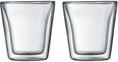 Bodum Canteen 2 Stk. Glas Doppelwandig 0,1 L 