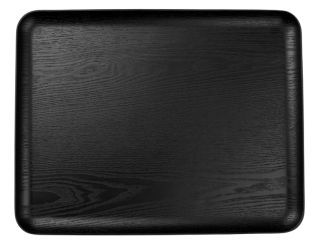 ASA Selection Holztablett Rechteckig Schwarz Wood L 36 cm B 28 cm H 1,5 cm 