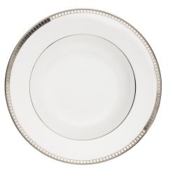 Christofle Suppenteller Mit Fahne Malmaison Porzellan Platin 