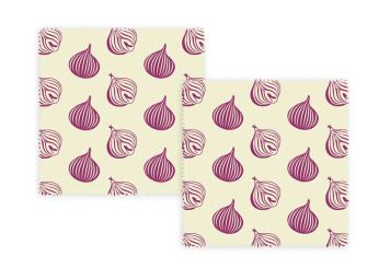 Beeswax Wraps Bienenwachstuch Zwiebel 2-tlg. 