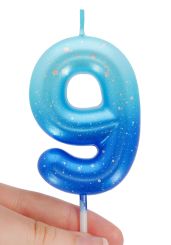 Legami Geburtstagskerze Blue - 9 