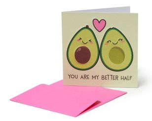 Legami Grußkarte klein Avocado 