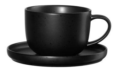 ASA Selection Teetasse Mit Unterteller, Kuro Coppa, L. 140mm, B. 140mm, H. 65mm 