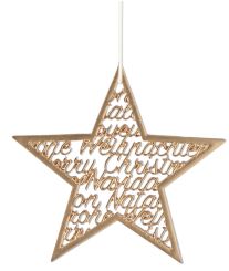 Räder Goldstern Text 8,2x7,7x0,2cm 