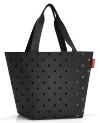 Reisenthel Shopper M Glossy Dots Black 