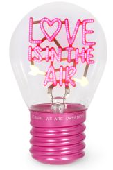 Legami Tischlampe in Glühbirnendesign Love Is In The Air 