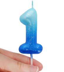 Legami Geburtstagskerze Blue - 1 