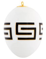 Meissen Osterei, groß, Royal Meander, H 7 cm 