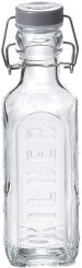 Kilner Glasflasche mit Bügelverschluß eckig Glas/Edelstahl 300ml 