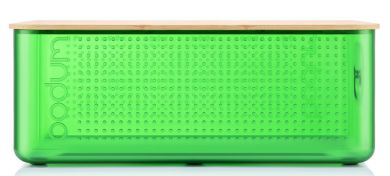 Bodum Brotkasten groß mit Bambusdeckel Bistro Flame translucent 