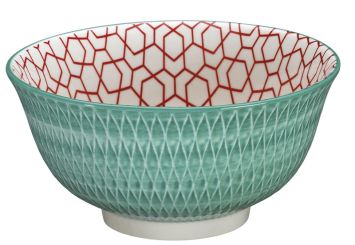 Cilio Bowl AMICI Rauten Türkis 15,5 Cm 