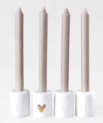 Räder Kerzenständer Set Love D.5,5cm H.7cm 