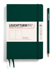 Leuchtturm1917 Notizbuch Paperback (B6+), Hardcover, 219 nummerierte Seiten, Forest Green, Blanko 