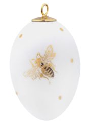 Meissen Osterei Bienen gold und sepia 45 cm 