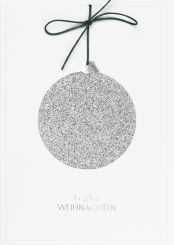 Räder Glitzeranhänger Karte festliche Grüße 