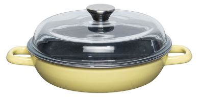 Riess Schmorpfanne mit Glasdeckel 24cm Lemon 