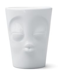 Fiftyeight Products Henkeltasse küssend weiß 350 ml 