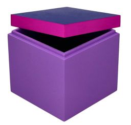 Gift Company Neo Box S (13x13x13cm) 3 farbig dunkelblau/neon lila/lila 