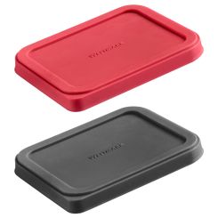 Westmark 2 Frischhaltedeckel eckig 10,5 x 8,5 cm 