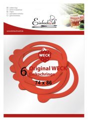 Einkochwelt 6er Beutel 074x086 mm Weck-Gummiringe 